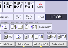 Ilustración de la pantalla panel de mandos