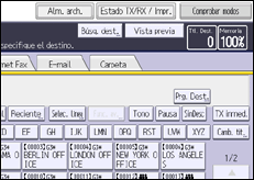 Ilustración de la pantalla panel de mandos