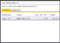 Ilustración de la pantalla panel de mandos