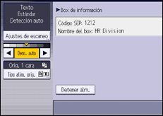 Ilustración de la pantalla panel de mandos