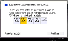Ilustración de la pantalla panel de mandos