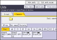 Ilustración de la pantalla panel de mandos