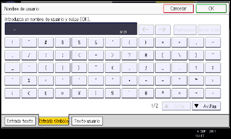 Ilustración de la pantalla panel de mandos
