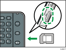 Ilustración de la ranura de memoria