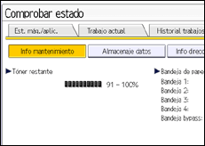 Ilustración de la pantalla panel de mandos