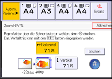 Abbildung Bedienfeld-Display