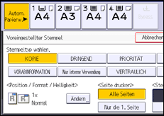 Abbildung Bedienfeld-Display