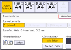 Abbildung Bedienfeld-Display