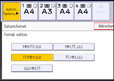 Abbildung Bedienfeld-Display