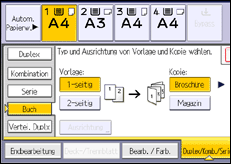 Abbildung Bedienfeld-Display
