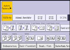 Abbildung Bedienfeld-Display