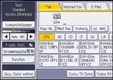 Abbildung Bedienfeld-Display