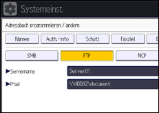 Abbildung Bedienfeld-Display