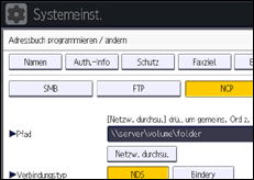 Abbildung Bedienfeld-Display