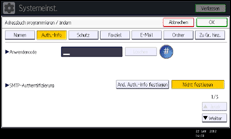 Abbildung Bedienfeld-Display