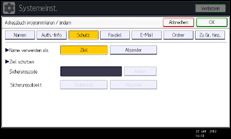 Abbildung Bedienfeld-Display