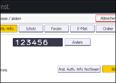 Abbildung Bedienfeld-Display
