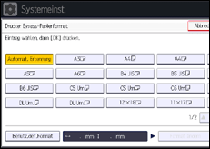 Abbildung Bedienfeld-Display