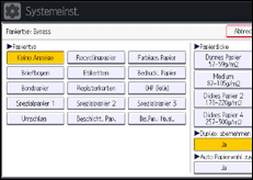 Abbildung Bedienfeld-Display