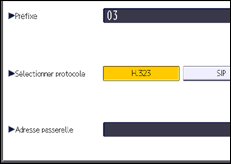 Illustration de l'écran du panneau de commande