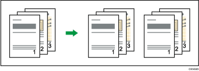 Illustration de la réception multicopie