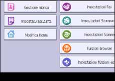 Illustrazione schermata pannello di controllo