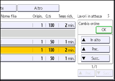 Illustrazione schermata pannello di controllo