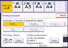 Illustrazione schermata pannello di controllo
