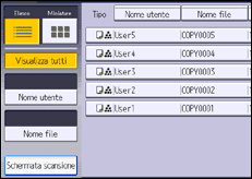 Illustrazione schermata pannello di controllo