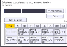Illustrazione schermata pannello di controllo