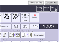 Illustrazione schermata pannello di controllo
