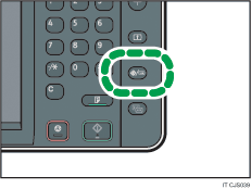 Illustrazione del tasto Strumenti utente/Contatore