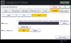 Illustrazione schermata pannello di controllo