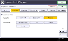 Illustrazione pannello operativo