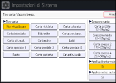 Illustrazione schermata pannello di controllo