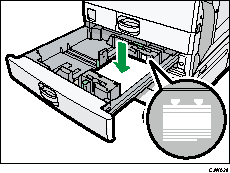 Illustrazione del vassoio carta formato piccolo
