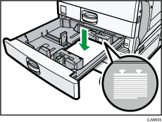 Illustrazione del vassoio carta formato piccolo