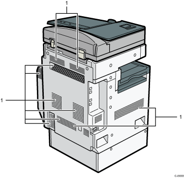 Illustrazione numerata unità principale