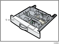 Illustrazione numerata vassoio carta formato piccolo.