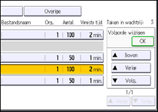 Schermafbeelding bedieningspaneel