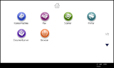 Schermafbeelding bedieningspaneel