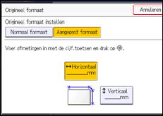 Schermafbeelding bedieningspaneel
