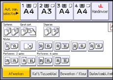 Schermafbeelding bedieningspaneel