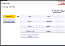 Schermafbeelding bedieningspaneel