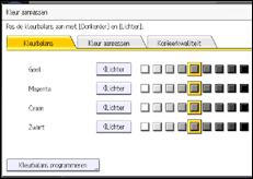 Schermafbeelding bedieningspaneel
