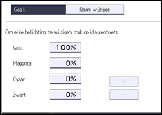 Schermafbeelding bedieningspaneel
