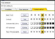 Schermafbeelding bedieningspaneel