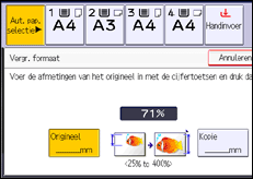 Schermafbeelding bedieningspaneel