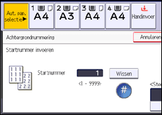 Schermafbeelding bedieningspaneel