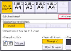 Schermafbeelding bedieningspaneel